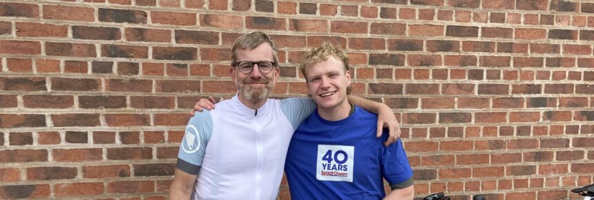 Gareth and Elliot 400km in 40 hours bike ride for charity