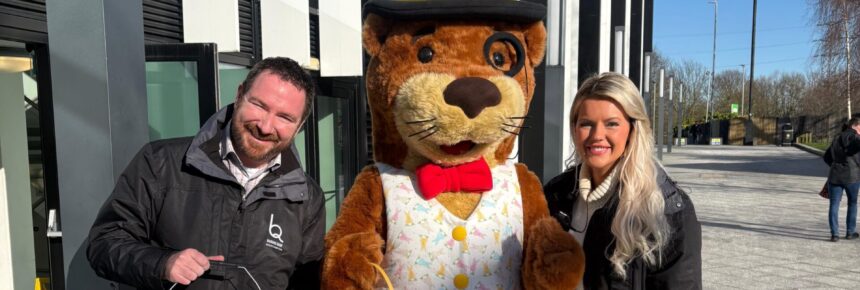 Mark Hopley as Baron Lutra at Barons Quay Shopping Centre Northwich